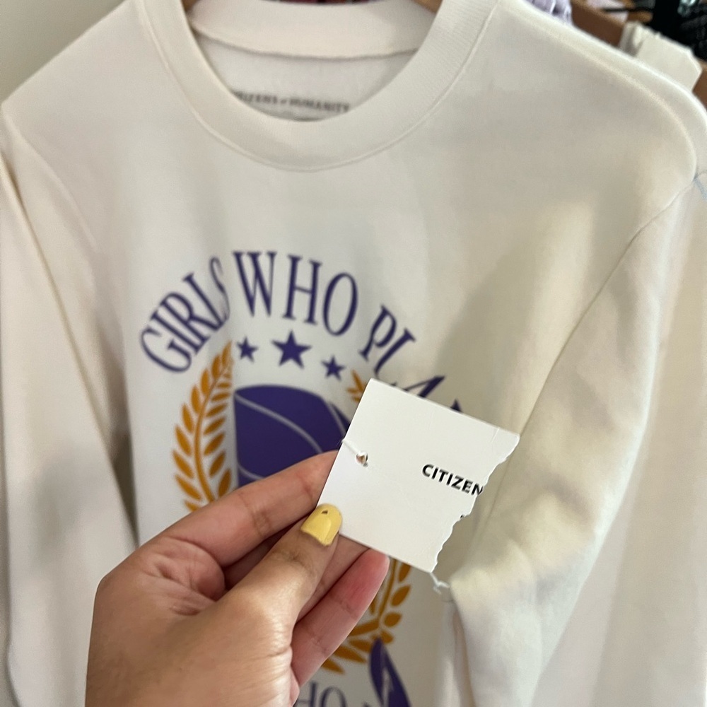 NWT CITIZENS OF HUMANITY X BRAWI Sweatshirt ✨🏀 - Picture 4 of 7